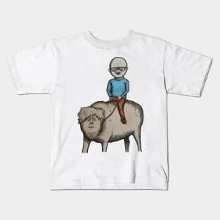 Cumming on pig Kids T-Shirt